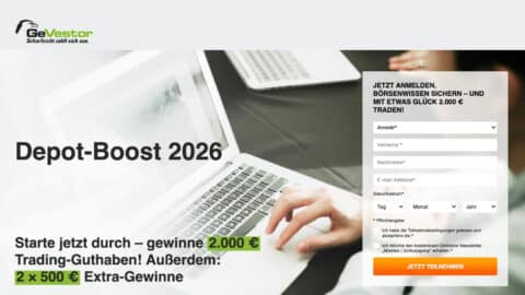 GeVestor Depot-Boost 2026 Gewinnspiel