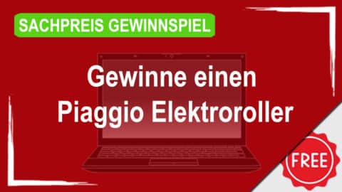Gewinne mit BOSCH einen Piaggio Elektroroller