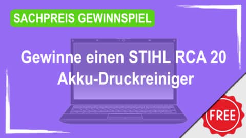 Gewinne einen von vier STIHL RCA 20 Akku-Druckreiniger