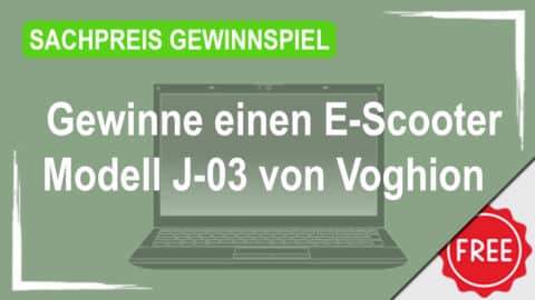 Gewinne einen E-Scooter Modell J-03 von Voghion