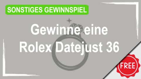 Gewinne eine Rolex Datejust 36